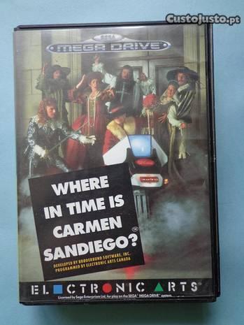 Jogo Mega Drive - Where in time is Carmen Sandiego
