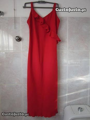 vestido vermelho de cerimonia M