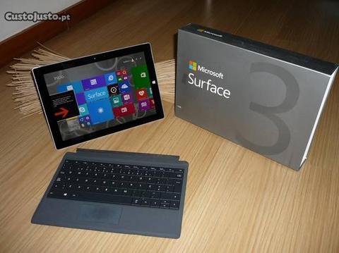 Surface 3, 64GB+Teclado 3,C/Novo Faturas 850EUR