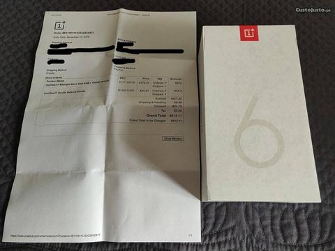 OnePlus 6t 8Gb/128Gb Midnight Black Dual Sim Novo