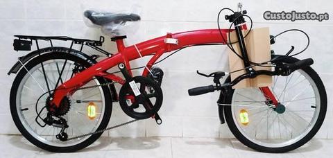 Bicicleta dobrável vermelha Denver - nova