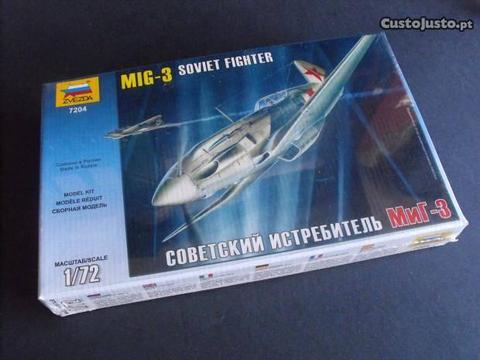 kit em plástico Caça Soviético Mig-3