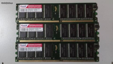 Memória Dimm PC3200 igual 1GB DDR400
