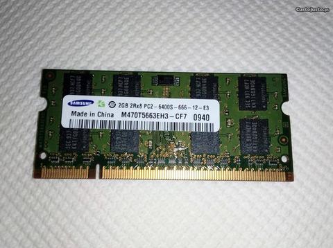 Memória Samsung 2GB DDR2 800MHz 6400