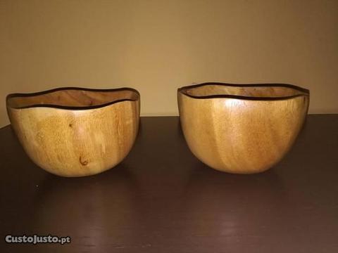 Taças para aperitivos - em madeira