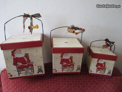 1. Caixas de Natal de papelão+Quadro+Urso+ofertas