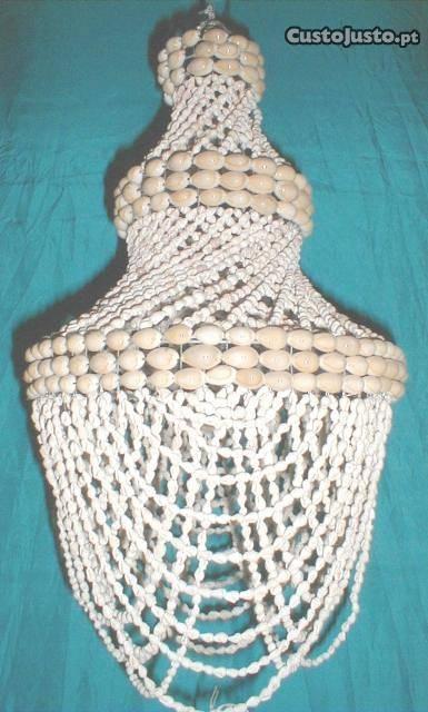 Candeeiro de concha s/ instal. 50x26cm
