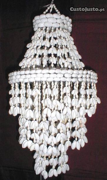 Candeeiro de concha s/ instal. 58x27cm