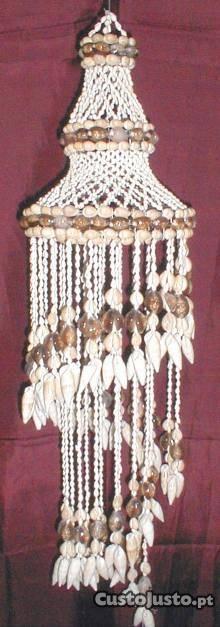 Candeeiro de concha s/ instal. 85x20cm