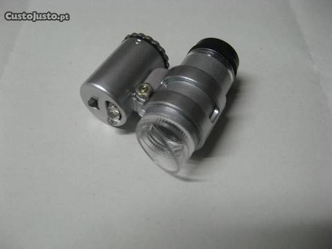 (00127) Lupa Microscópio 60x com LEDs