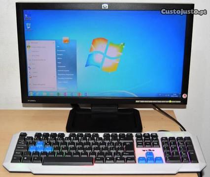 Computador fixo + monitor + teclado + rato
