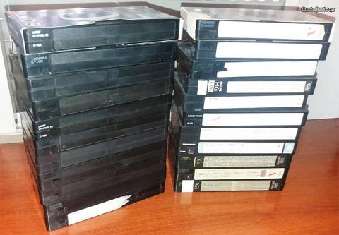 Cassetes vídeo VHS vazias para gravar
