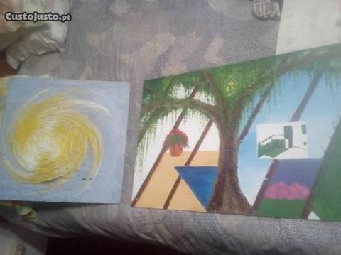 Conjunto de 2 Quadros Decorativos