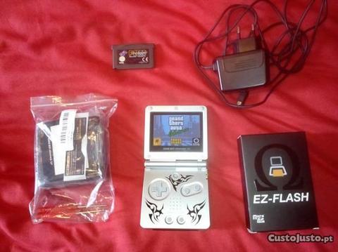 Gameboy Advance SP AGS 101 Tribal Preto Omega