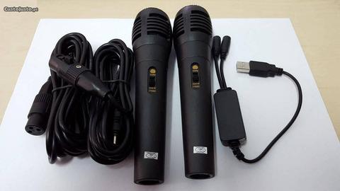 L115 2x Microfone para Wii PS3 Xbox 360 e PC