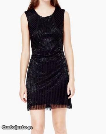 Vestido preto Mango Missangas - Novo