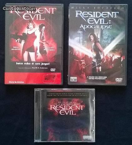 Filmes Resident Evil I e II + oferta CD OST
