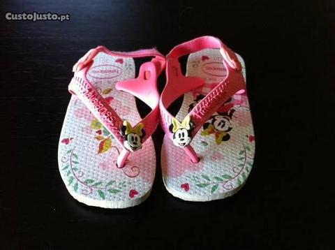 Havaianas originais para bebé (com a Minnie)