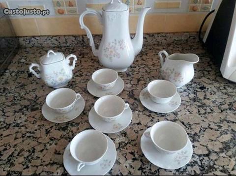 Conjunto de chá/café de porcelana