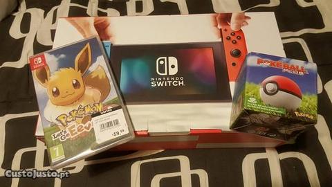 Nintendo Switch+Pokemon Let's Go+Poke Ball Plus