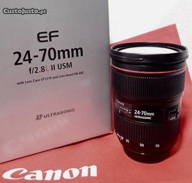 Objetiva Canon EF 24-70mm f/2.8L II+ 4 Filtros 82m