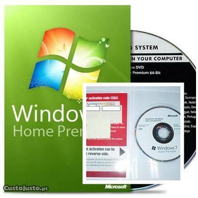 Windows 7 Home Premium (DVD+COA NOVO)32-64bits
