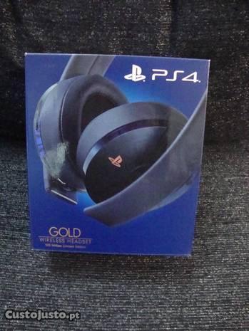 Auscultadores Wireless SONY Gold PS4