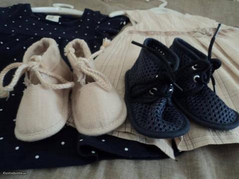 Sapatos de bebé Zara Novos Inclui portes
