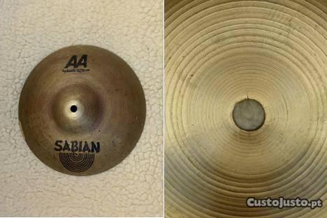 SABIAN Splash and ZILDJIAN Crash Cymbals / Pratos