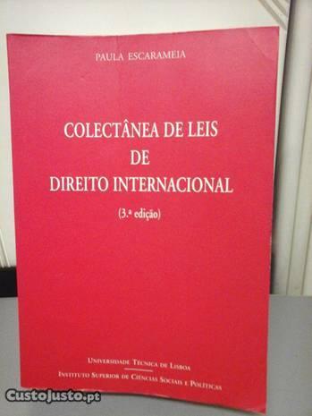 Livro Colectânea de Leis de Direito Internacional