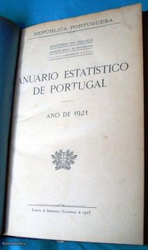 Anuário Estatístico de Portugal / Ano de 1921