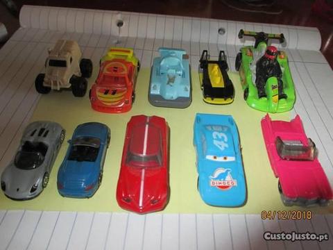 10 micro miniaturas de carros