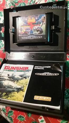 Jogo sega mega drive gunship impecavel