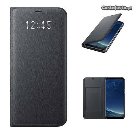 Capa Flip Wallet para Samsung Galaxy S8 Preto