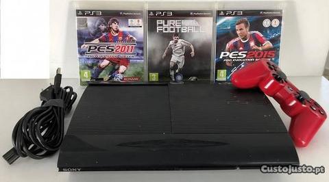 PS3 Playstation 3 de 500 Gb com Jogos