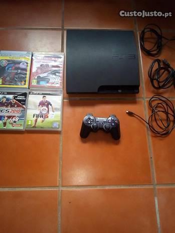 Ps3 320gb com 4 jogos