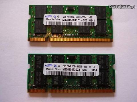 Memorias 2Gb DDR2 800 PC6400 ram portatil
