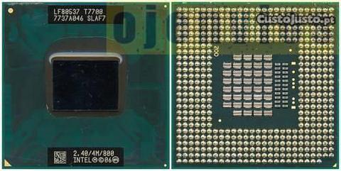 Processador Intel T7700 CPU 2,40 GHz 4M 800 MHz