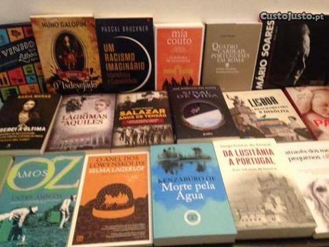 Livros de Rodrigues dos Santos, Amos Oz, etc