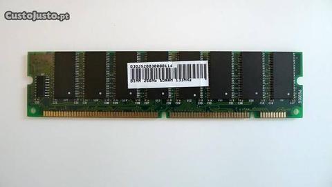 Memória RAM 256Mb - sdram pc133 Mhz - Desktop