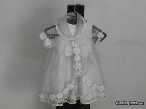 Vestido baptizado branco