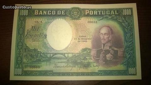 Portugal - Mil Escudos. Réplica perfeita da nota