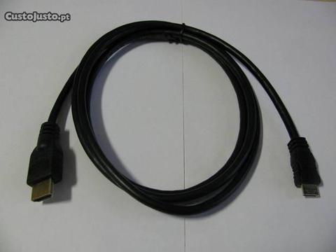 Cabo mini-hdmi to hdmi 1080p macho para macho