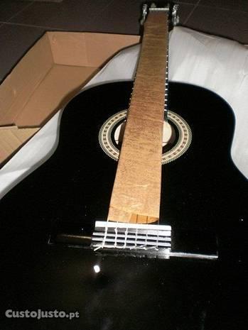 Guitarra clássica madeira cor preta 4/4 ou 3/4