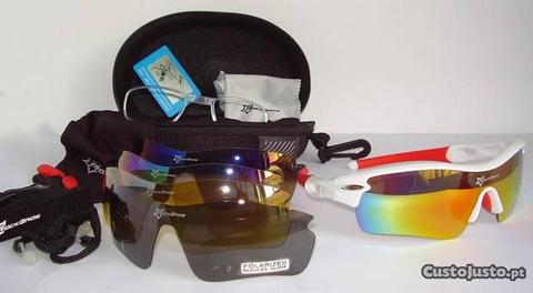 Óculos desportivos 5 lentes adap lentes graduadas
