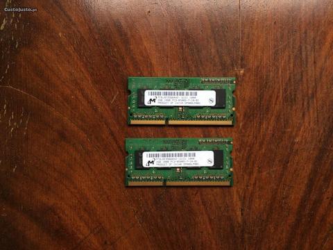 RAM 2x2GB ddr3 a 1066