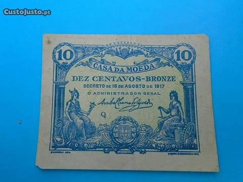 Nota-Cédula 10 Centavos 1917