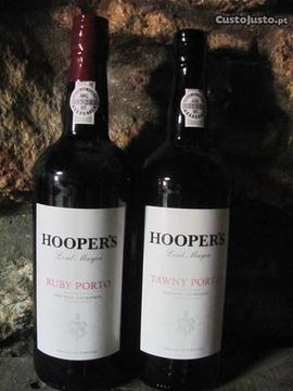 2 garrafas de vinho do porto HOOPER`s