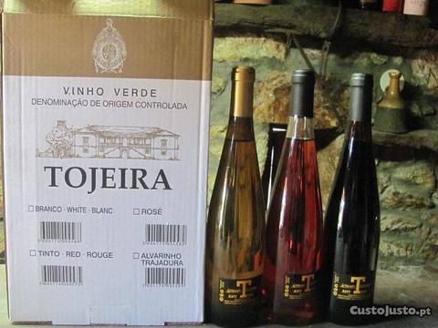 Pack 3 garrafas vinho verde Tojeira