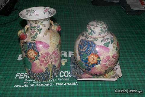 3 peças de porcelana chinesa